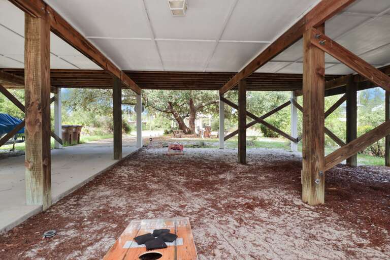 Corn Hole Under House