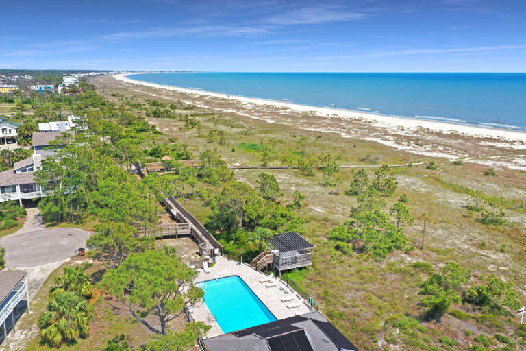 Boardwalk Community Pool & View of South Cape San Blas