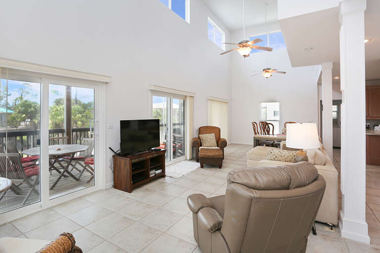 Living Room View of Screened Balcony