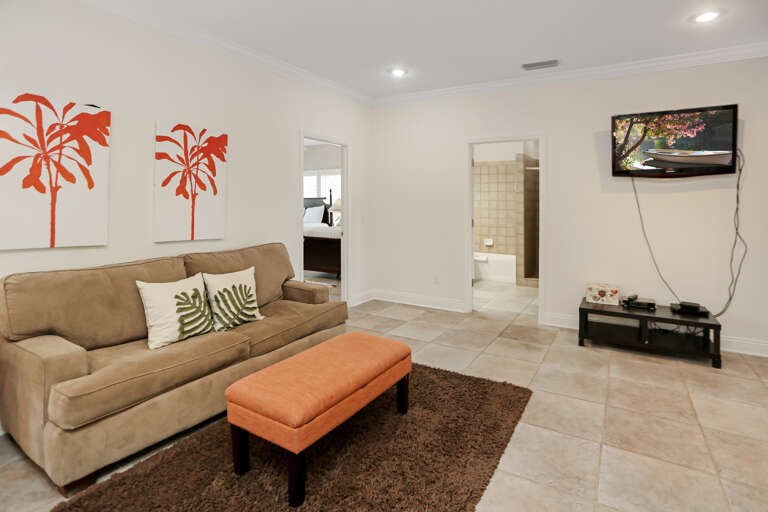 Living Area on 2nd Floor with TV