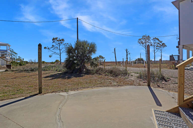View of the Beach Access from the House