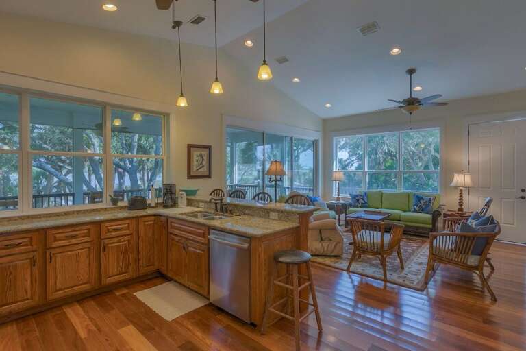 Kitchen and Living Area