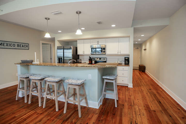 Kitchen with Bar Seating Kitchen with Bar Seating