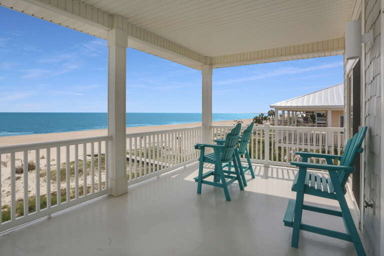 Top Floor Gulf Front Deck View to the Right