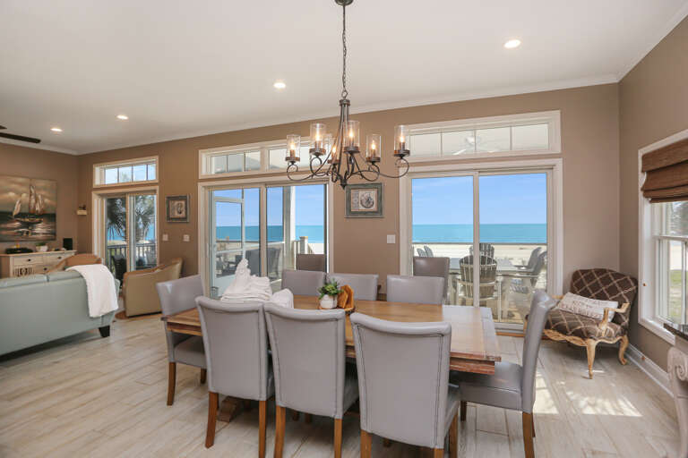 Gulf Front Dining Area