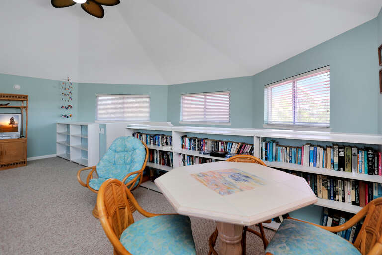 Upstairs Loft with Lots of Books