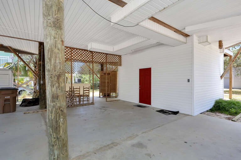 Outdoor Shower Under House