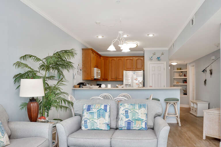 Living Room, Dining Area and KItchen