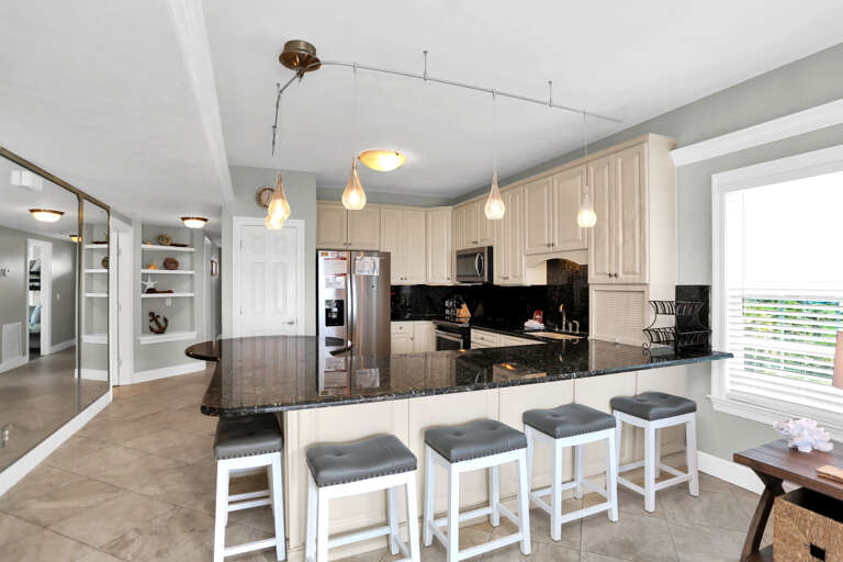 Kitchen with Bar Seating Kitchen with Bar Seating
