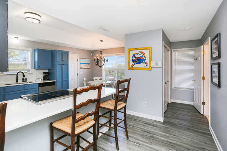 Kitchen & Dining Area with Full Bath & Laundry Room Kitchen & Dining Area with Full Bath & Laundry Room