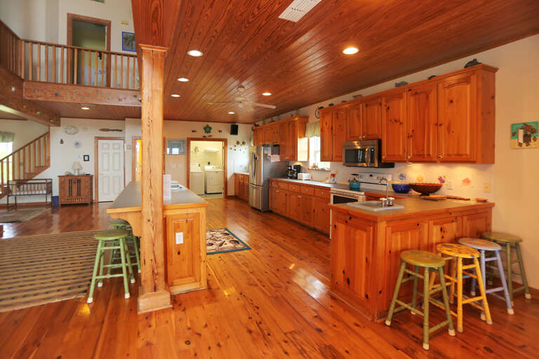 Kitchen with Extra Bar Seating