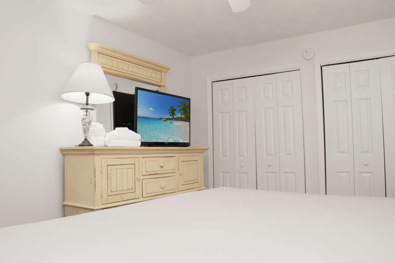 Bedroom 1 with TV