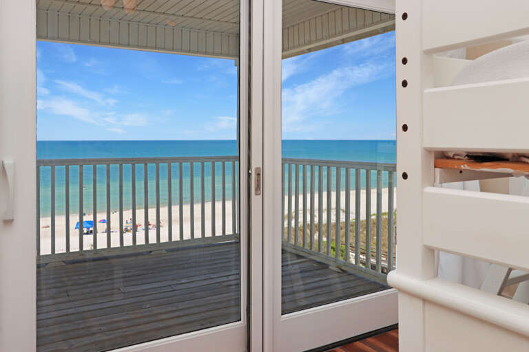 Bedroom 6 with Beachfront Deck
