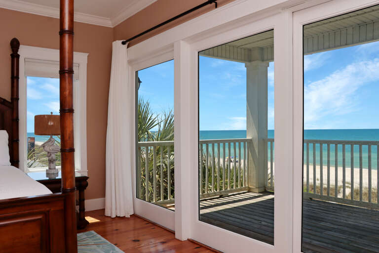 Bedroom 5 with Beachfront Deck