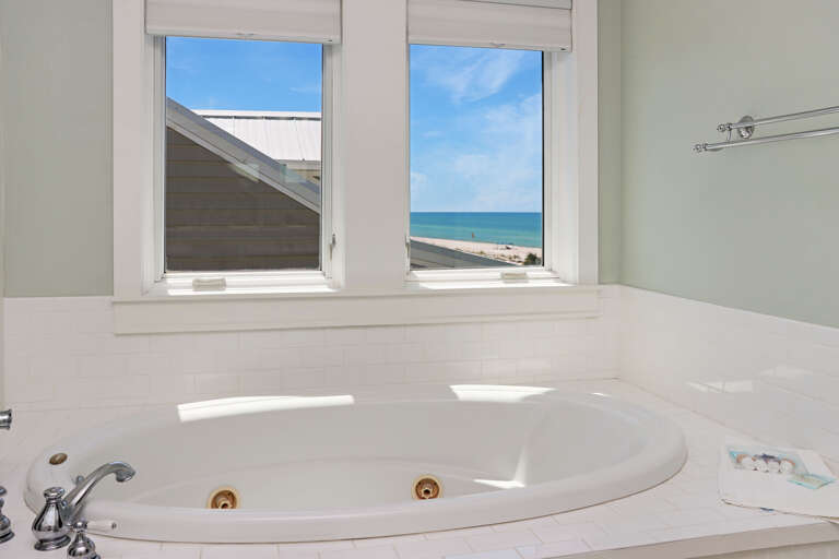 Bedroom 5 - Jacuzzi Tub with Beach View