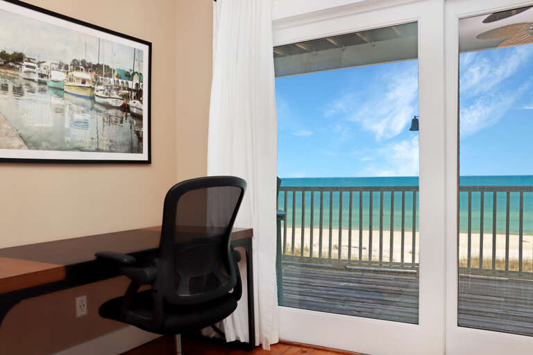 Bedroom 4 - Work Desk with a View