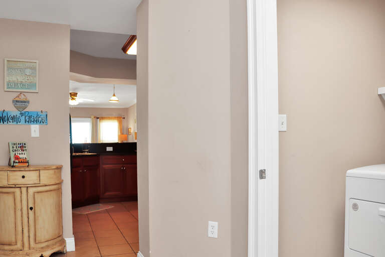Laundry Room and Hallway to Kitchen