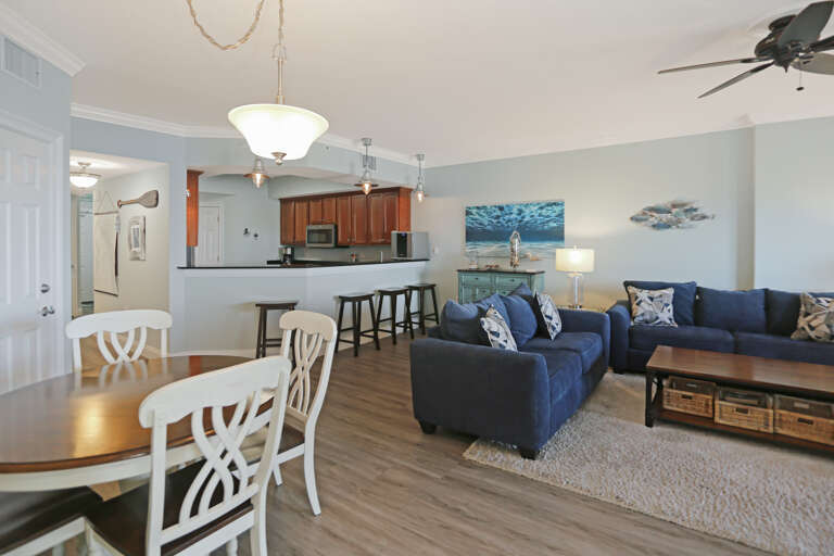 Dining Area, Kitchen & Living Room