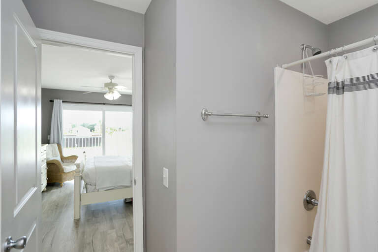 Full Bath View into Bedroom 2 Full Bath View into Bedroom 2
