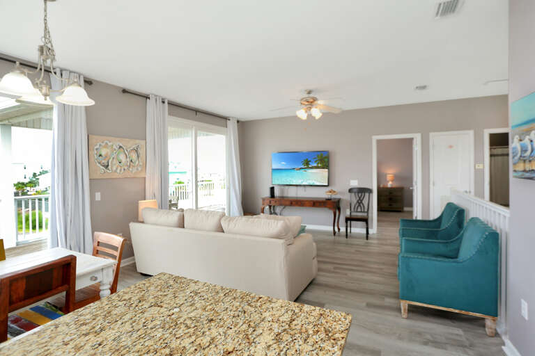 Kitchen View of Living Room