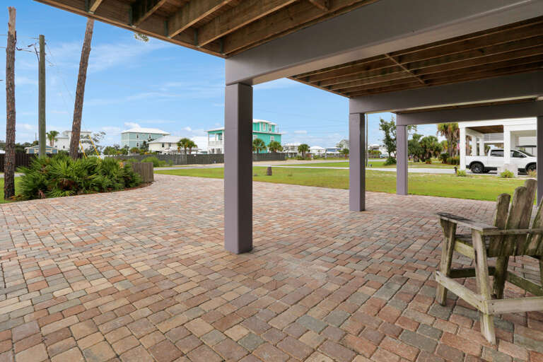 Covered Patio Under House