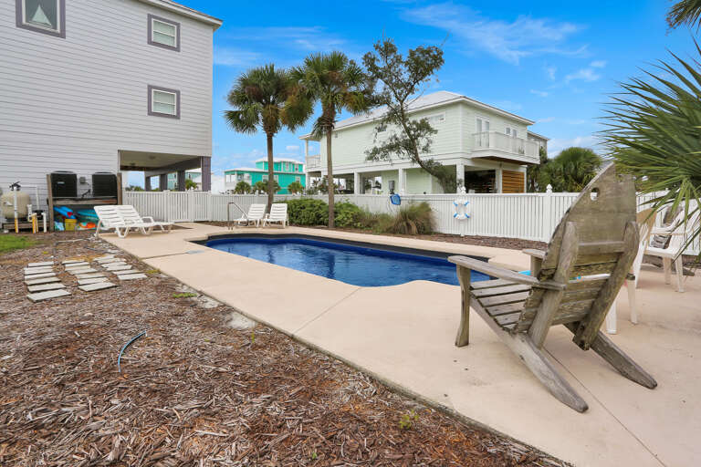 Private Pool with Seating Around