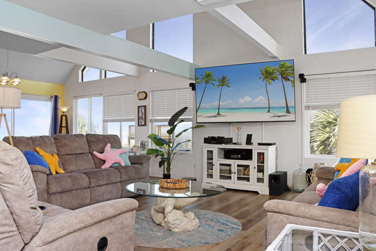 Living Room with Large TV