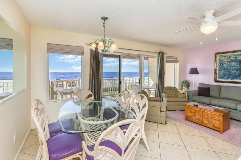 Gulf Front Dining Area