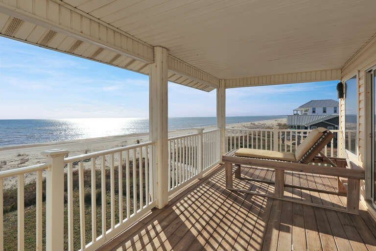 Bedroom 2 - Gulf Front Deck with Lounging
