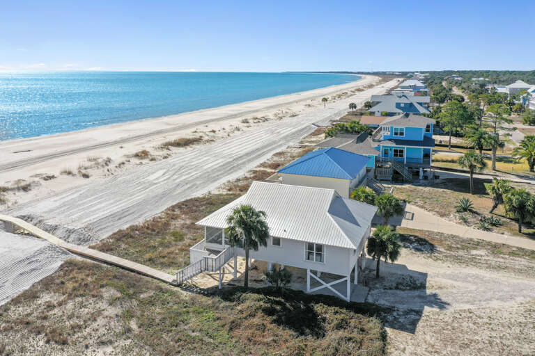 Road's End - View Down the Beach Towards CSB