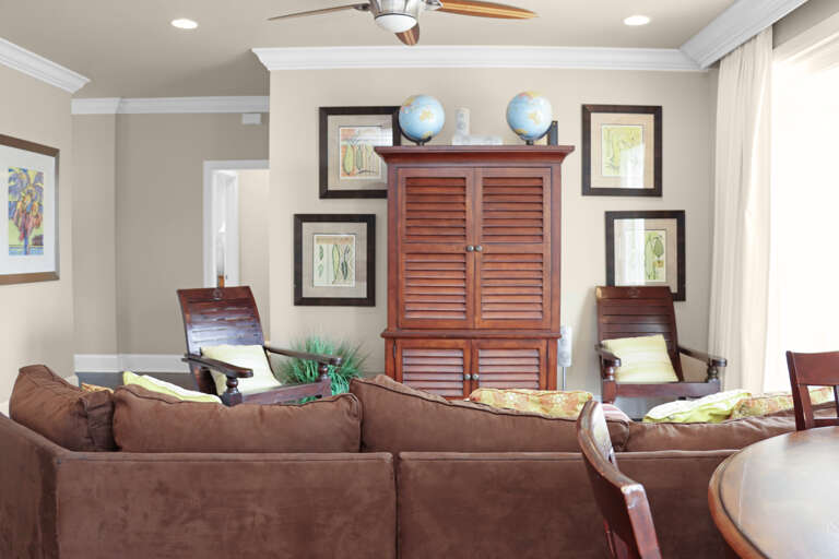 First Floor Living Area with a Glance Towards Bedroom 1 and 2