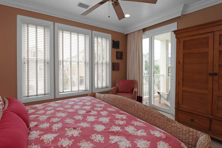 Bedroom 1 - View onto Deck