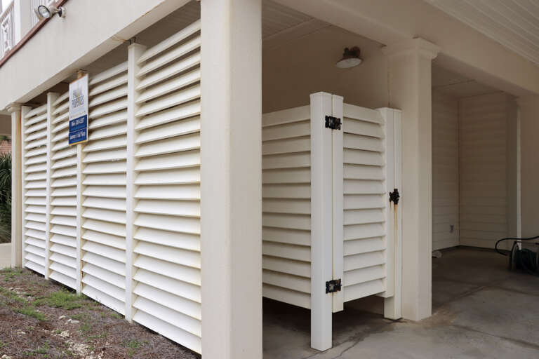 Outdoor Shower Under House