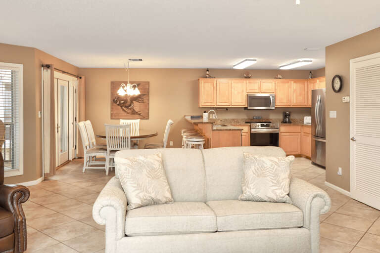 Living Room, Kitchen and Dining Area