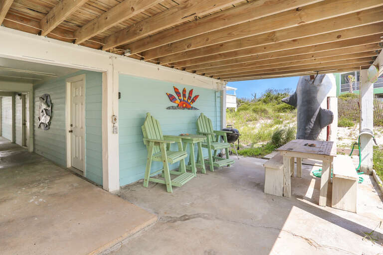 Grilling Area and Outdoor Shower