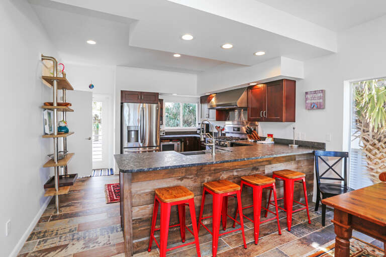 Kitchen with Bar Seating