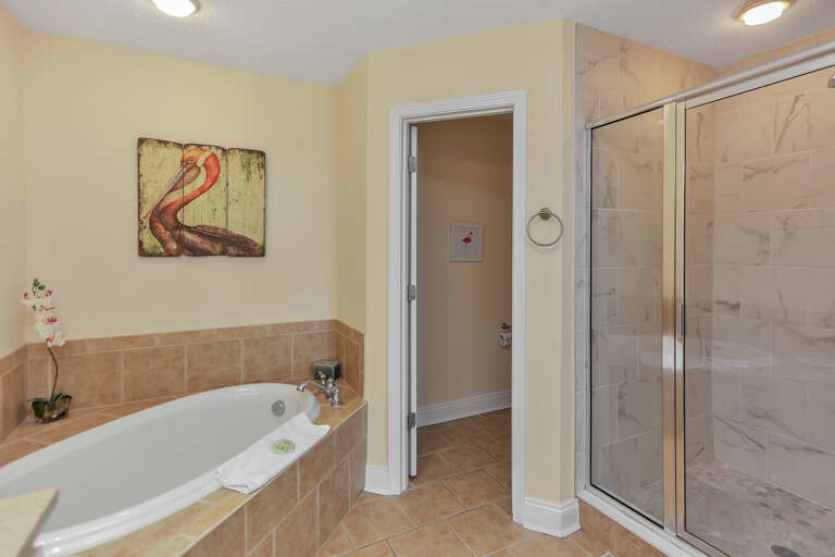 Bedroom 1 - Master Bath Tub & Shower Bedroom 1 - Master Bath Tub & Shower