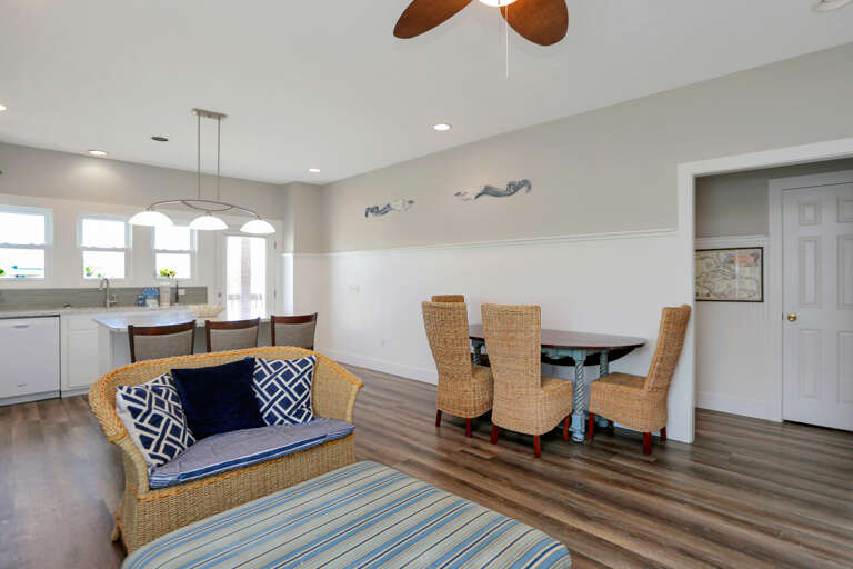 Sitting Area, Dining and Kitchen