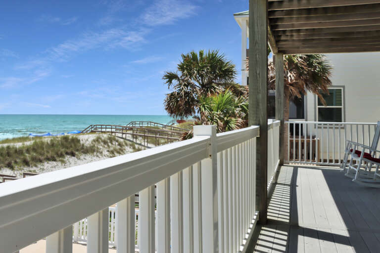 First Floor Beachfront Deck View
