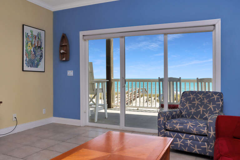 First Floor Living Area - Beach View