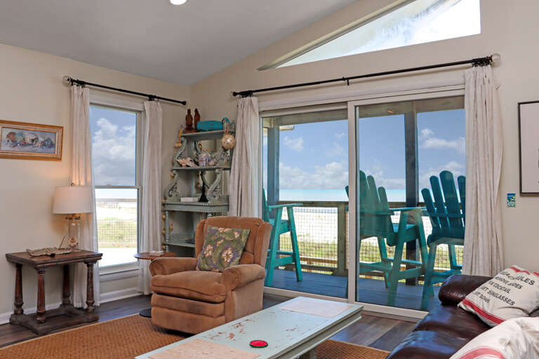 Beachfront Living Room View