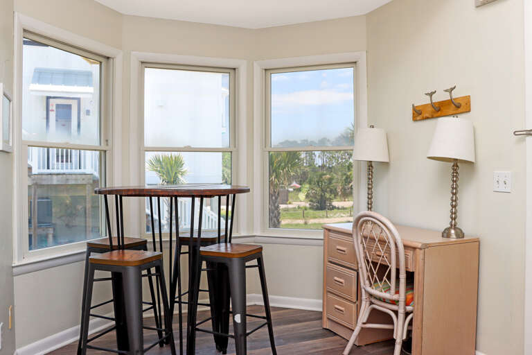 Front Room with Small Game Table and Desk