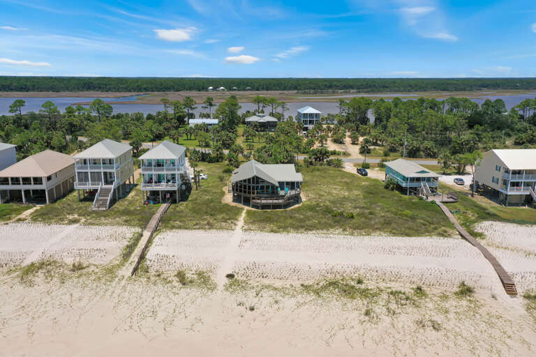Beachfront on Indian Pass with Lagoon in Background