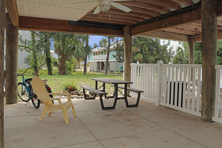 Picnic Dining Under House