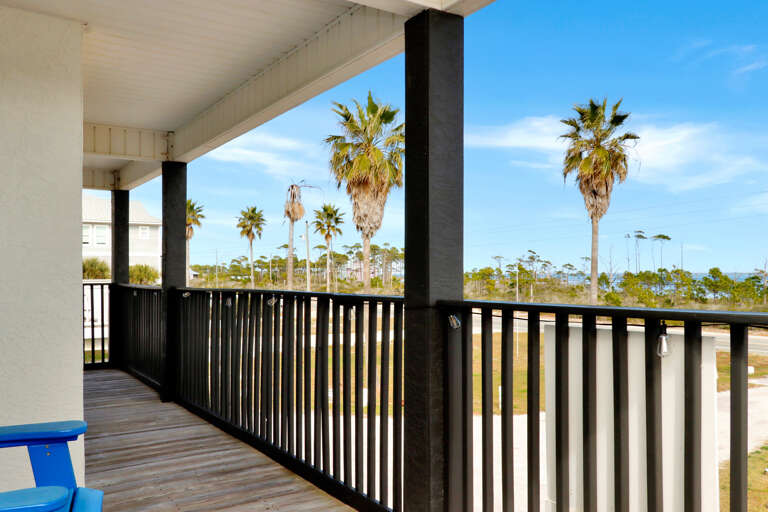 Covered Deck with View of St. Joseph Bay