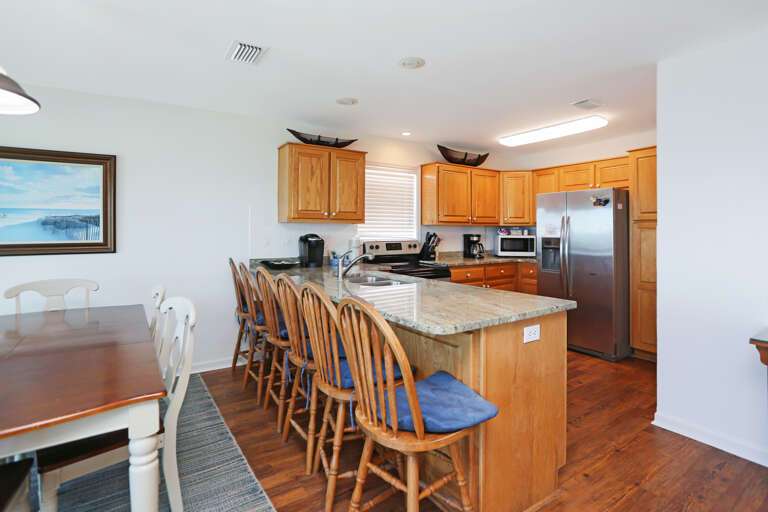 Kitchen with Bar Seating Kitchen with Bar Seating