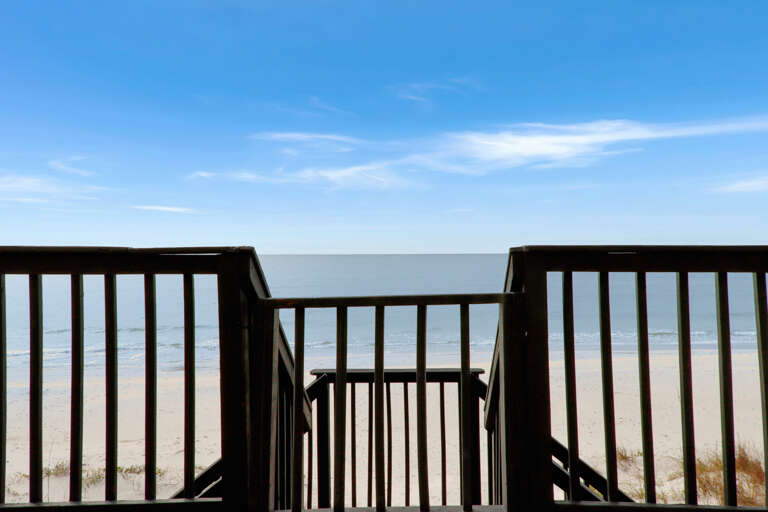 Beachfront Deck with Gate