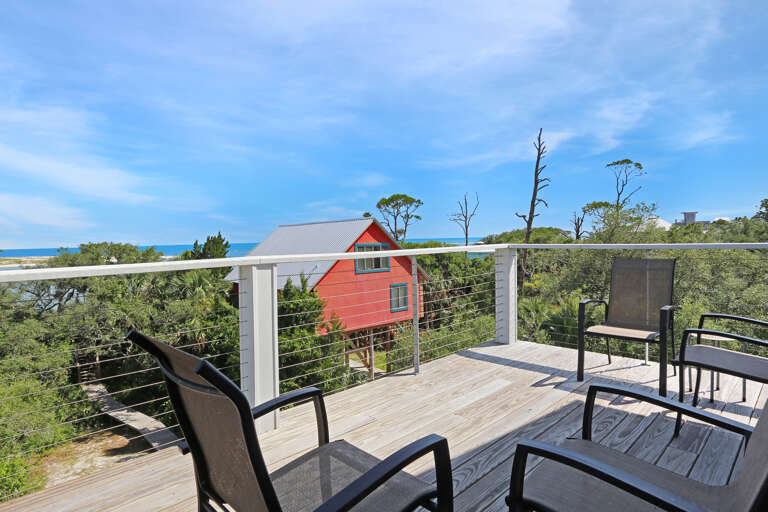 Gulf Front Deck - Sitting Area
