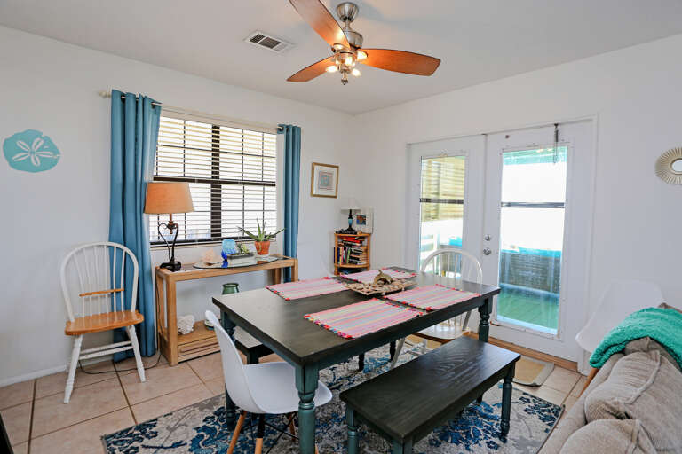 Gulf Front Dining Area