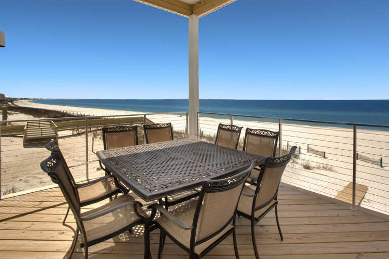 Dining Table on Main Level Deck